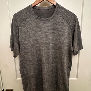 lululemon athletica Charcoal Metal Vent Tech Short Sleeve Tee